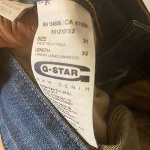 G star raw jean W31 L32